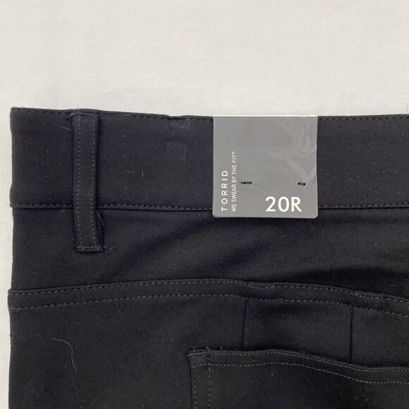 Torrid Cropped Pants Pixie Skinny Bombshell Womens 20R Black Stretch NWT - Picture 4 of 10